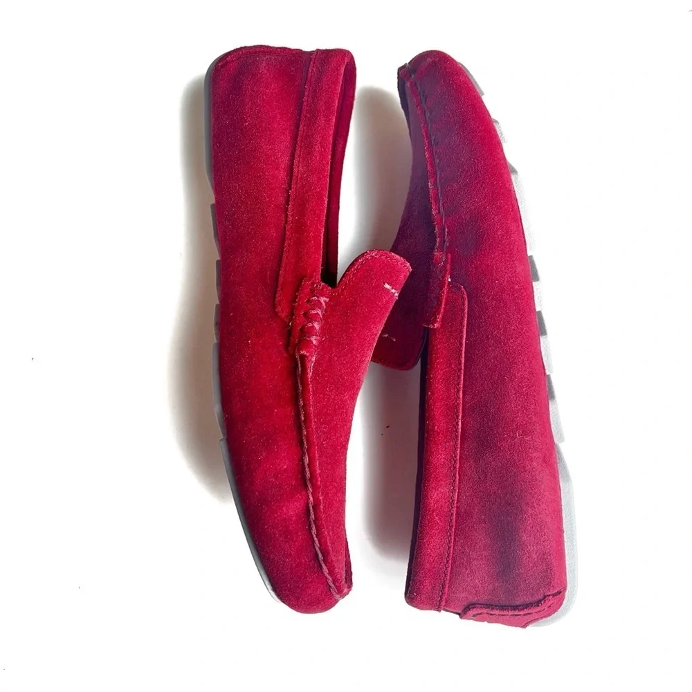 Ugg Men's BURGANDY  Hendrick loafer sneaker moc-toe shoe NWOT size 9